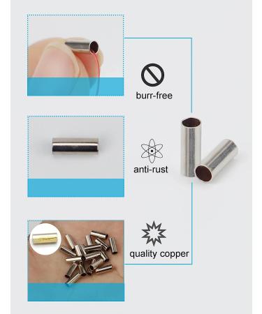 Beoccudo Fishing Crimps 600pcs - Single Barrel Crimp Sleeves Copper Tubes - Leader Rigging Kit 600-Pack - Buy Online on GoSupps.com
