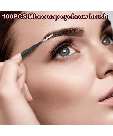 100 Pcs Micro Eyebrow Brushes with Caps - Multifunctional Spool & Laminating Brush Set - 2 Sizes for Eyebrows & Eyelashes - Perfect for Professional & At-Home Use - Buy Online on GoSupps.com