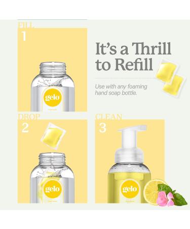 Gelo Eco-Friendly Foaming Hand Soap Refill Pods - 40oz Lemon, Basil & Geranium - Buy Online on GoSupps.com