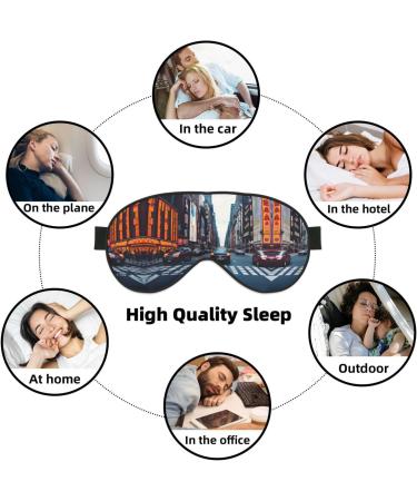 New York City Print Unisex Eye Mask - Soft Comfortable & Light-Blocking - Perfect for Sleep - Buy Online on GoSupps.com