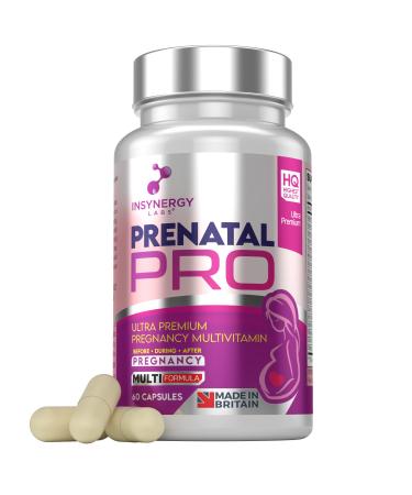 Ultra Premium Pregnancy Vitamins - Prenatal PRO | 18 Ingredients in 1 (Before During After) Pregnancy | Pre Pregnancy Pre Natal Vitamins for Women | 60 Capsules Folic Acid Omega 3 DHA