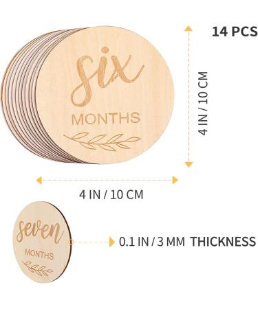 Toyvian Baby Milestone Cards Set - Wooden Double Sided Newborn Photography Props - Buy Online on GoSupps.com