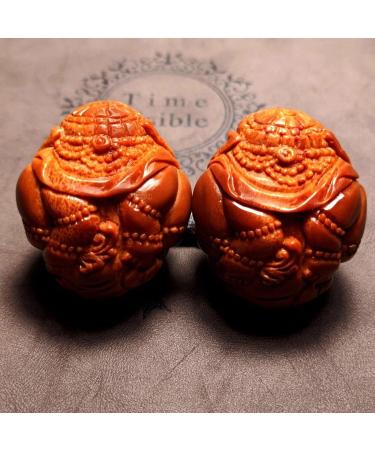 Unbit Ballstretcher & Fitness Handball - Magnetic Stress Relief & Baoding Balls for Hand Exercises - Carved Elephant Design - International Shipping Available - Buy Online on GoSupps.com