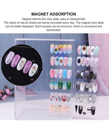 Nail Art Color Card Stand - Non-Slip Acrylic Manicure Exhibition Organizer for Worktops & Cupboards - Buy Online on GoSupps.com