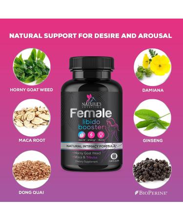 Libido Booster for Women - Female Libido Supplement - Intimacy Vitamins Formula Supports Mood  Energy  Excitement & Desire - Maca Root  Horny Goat Weed  Tribulus Terrestris - 60 Veggie Capsules 60 Count (Pack of 1) - Buy Online on GoSupps.com