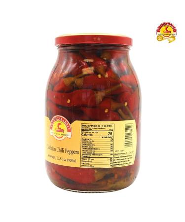 TuttoCalabria Whole Calabrian Chili Peppers in Oil 33.5 oz - Authentic Non-GMO Product of Italy - Buy Online on GoSupps.com
