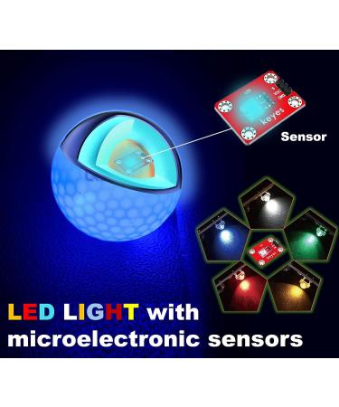 QBOSO Glow in The Dark LED Golf Balls - 6 Pack | Light Up for Night Golfing Fun and Improved Accuracy on Every Shot - Buy Online on GoSupps.com