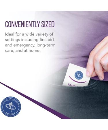 HEALTH & OUTDOORS Bacitracin Zinc Ointment USP - Antibiotic Ointment for Minor Cuts Scrapes Diaper Rashes Wound Care Burns and First Aid 48 Packets - Buy Online on GoSupps.com