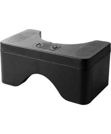 EASICOZI Portable Bathroom Squat Stool - Adjustable Height Squatting Toilet Stool - Foldable Step Stool for Adults and Teens (Black) - Buy Online on GoSupps.com