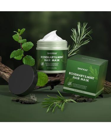 Organic Rosemary Hair Mask for Dry, Damaged Hair Growth | Mint & Rosemary Oil Moisturizer | Strengthening Formula for Repair & Health - Buy Online on GoSupps.com