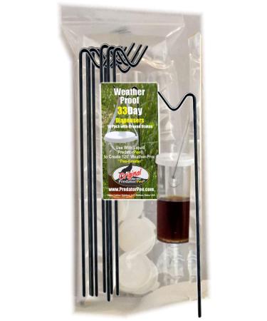 Predator Pee - 33 Day Dispensers - 10 Pack, clear bottle, 12oz Squeeze Bottle