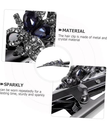 FRCOLOR Small Alligator Clips Thin Rhinestone Barrettes for Women Rod Butt Cushion Finger Castanets Tiara Rhinestone Bobby Pins Fancy Clips for Women Hair Miss Issue Card Metal - Buy Online on GoSupps.com