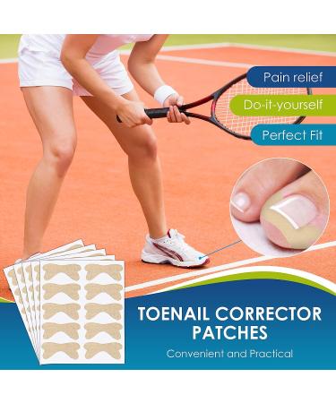 Ingrown Toenail Treatment Kit - 50Pcs Corrector Patch, File, and Lifter - Professional Pain-Free Pedicure - Buy Online on GoSupps.com