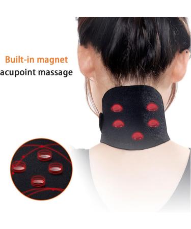 Voihamy Heated Neck Wrap - Self-Heating Magnetic Neck Collar with 3 Adjustable Temperatures for Pain Relief Stiffness & Cervical Support - International Shipping Available - Buy Online on GoSupps.com