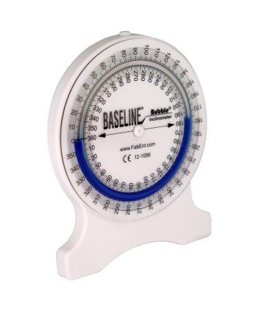 Baseline Bubble Inclinometer - Professional Easy To Read Range Of Motion Test For Physical Therapy, Rehabilitation, And Recovery With Carrying Case