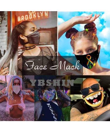 YBSHIN Wedding Lace Mask | Floral Mouth Shield for Women & Girls | Masquerade B-Green Shop Internationally - Buy Online on GoSupps.com