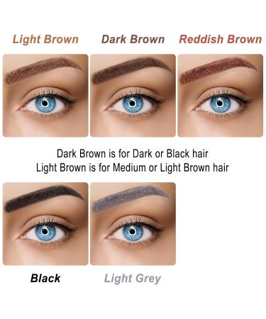Microblade Eyebrow Pen for Older Women - Soft Waterproof Grey Eyebrow Pencil with 4 Fork Tip for Natural Look - Buy Online on GoSupps.com
