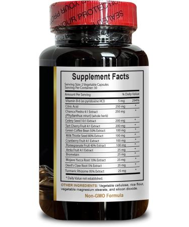 Water Away Supplement - Fast Acting Bloating Relief & Herbal Diuretic Pills | 60 Capsules for Water Retention & Flushing - Buy Online on GoSupps.com