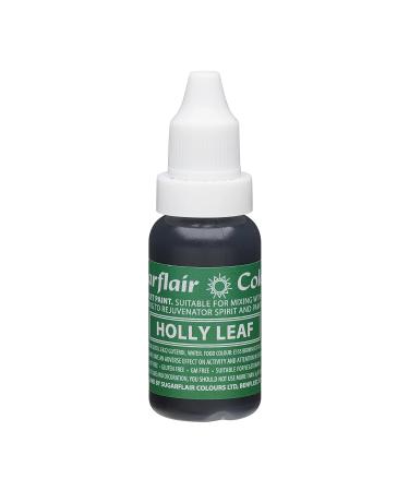 Sugarflair Holly Leaf Liquid Food Colouring Droplet For Colouring Royal Icing Sugarpaste Buttercream Sugarpaste Also For Painting & Can Be Used With An Airbrush - 14ml - Buy Online on GoSupps.com