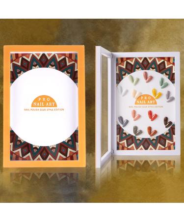 Nail Color Display Book Nail Color Display Card Hold Up To 20 26 Kinds Of Different Nail Polish Color Free Display for Home for Salon for Studio for Life - Buy Online on GoSupps.com