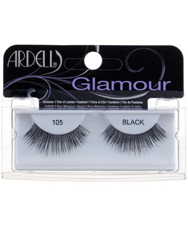 Ardell Glamour Fashion Lashes Black 105 - Pack of 3 - Buy Online on GoSupps.com