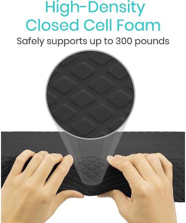 Vive Balance Pad - Foam Large Yoga Mat Trainer for Physical Therapy and Stability Workout - Ideal for Knee and Ankle Exercises, Strength Training, and Rehab - Chair Cushion for Adults, Kids, and Travel - Black - Buy Online on GoSupps.com