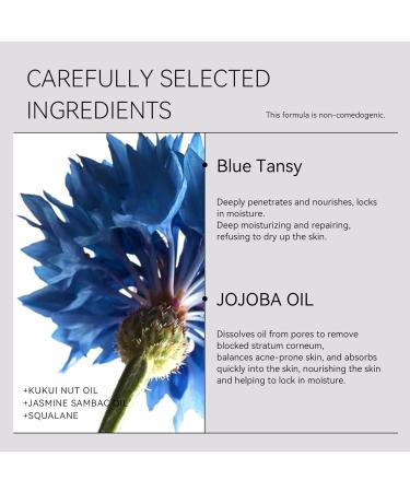 Lapis Blue Tansy Face Oil | Hydrating Skin Serum with Jojoba Oil | Moisturizing Plant Essence | 1 oz for Balanced Skin - Buy Online on GoSupps.com