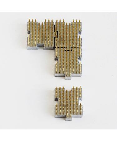Wazakura 4PCS Mini Ikebana Kenzan Flower Frog Set - Made in Japan, Japanese Floral Arranging Pin Holder - Brass, 1.25x1.18 (32mmx30mm) - Buy Online on GoSupps.com