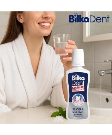 Bilka Lifestyle Silver & Sea Salt Mouthwash Total Protection Bioactive Therapy for Advanced Oral Care and Freshness 250 ml - Buy Online on GoSupps.com