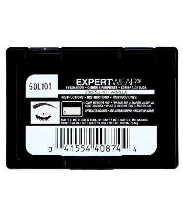 Buy Maybelline New York Expert Wear Eyeshadow Vanilla - 0.09 oz | International Shipping Available - Buy Online on GoSupps.com