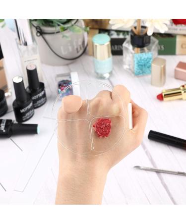 2-Piece Clear Hand-Held Makeup Mixing Palette for Foundation and Nail Art | Manicure & Makeup Tool - Buy Online on GoSupps.com
