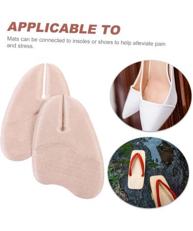 Gatuida 3 Pairs Foot Cushions Shoe Toe Inserts Foot Protection Insoles Triangle Flats Pads Sandals Forefoot Pads Shoe Inserts Metatarsal Pads Women Suede Flat Pad Non-Slip - Buy Online on GoSupps.com