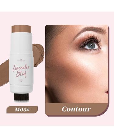 2 in 1 Blush Stick Highlighter Stick Makeup Sticks Double Head Highlighter and Contour Sticks - Buy Online on GoSupps.com