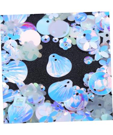 NUOBESTY 4 Packs Sequin Flowers Sequin Shapes Diy Pearls Spacer Beads Sequins Accessories Macaron - Buy Online on GoSupps.com