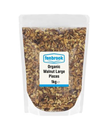 Organic Walnut Large Pieces 1kg | Certified Organic by Fenbrook Organic