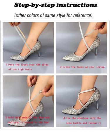 Detachable Suede Shoe Straps for Women | High Heels Anti-loose Stretchy Flexible Shoelaces | Stylish Shoe Accessories for International Shipping - Buy Online on GoSupps.com
