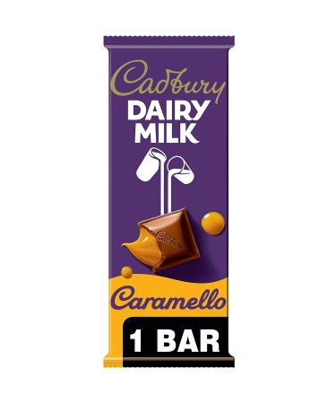 CADBURY DAIRY MILK Candy Bar - Milk Chocolate and Creamy Caramel - 4 Oz