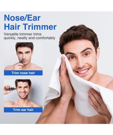 Ear and Nose Hair Trimmer Clipper - Electric Painless Nose Hair Trimmer for Men and Women Battery-Operated Trimmer with IPX7 Waterproof Dual Edge Blades for Easy Cleansing Black Small - Buy Online on GoSupps.com