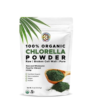 Earth Circle Organics Organic Chlorella Powder 4 oz (113.4 g)