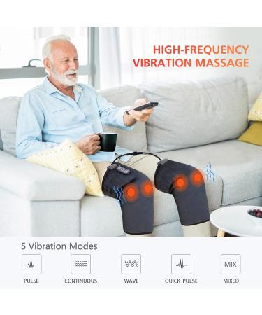 COMFIER Knee Massager with Heat & Vibration - Ultimate Relief Heating Pad & Brace for Knee Pain & Stress Relief - Buy Online on GoSupps.com