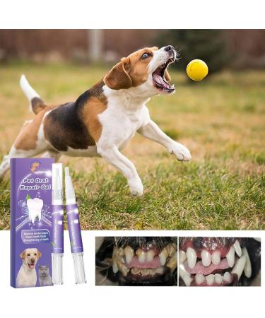 Pet Oral Repair Gel Teeth Cleaning Agent Pet Oral Restorative Gel Dog Teeth Deep Cleaning Pen Teeth Brightening Pen for Pet Pet Teeth Cleaning Pen-1/2/3 Pieces 2 Pieces - Buy Online on GoSupps.com