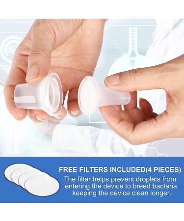 Portable Lung Cleansing Expiratory Breathing Exercise Device with Accessories - Blue - Buy Online on GoSupps.com