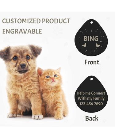 Custom Engraved Dog Tags - Stainless Steel Personalized Pet ID Tags for Dogs & Cats | Various Shapes Available - Buy Online on GoSupps.com
