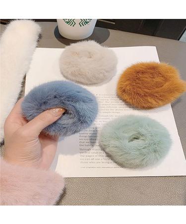 16 Pieces Fluffy Hair Ties - Soft Elastic Ponytail Holders & Pompon Ball Scrunch Bands for Effortless Style - Buy Online on GoSupps.com