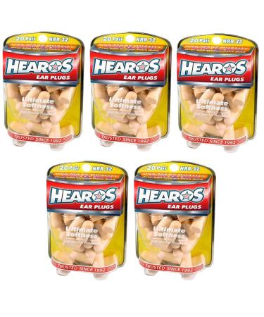 Hearos Ultimate Softness Series Foam Earplugs 100-Pair