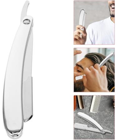 Beavorty Manual Safety Razor for Men | Professional Beard & Hairdresser Razor Blade Holder - Old Fashioned ABS Design - Buy Online on GoSupps.com