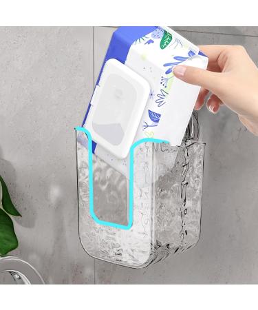 Multipurpose Wet Tissue Storage Box Home Storage Case with Strong Suction Hold Sturdy PP for Home and Office Grey - Buy Online on GoSupps.com