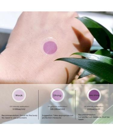 UV Stickers 120 UV Sunscreen Patches UV Test Stickers Patch Sweatproof Self-adhesive Sunny Detection Patch Sun Protection Applicator For Adults And Kids Outdoor Sun Screen transparent to purple - Buy Online on GoSupps.com