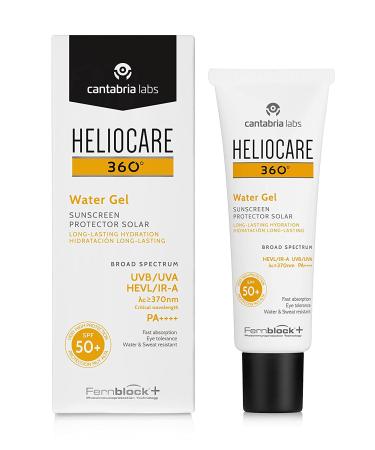 Heliocare 360 Water Gel SPF50+ 50ml - Sun Cream for Face | Broad Spectrum UVA/UVB Protection - Buy Online on GoSupps.com