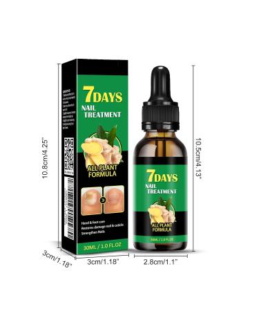 Ginger Nail Treatment & Care | 7-Day Nail Growth Serum & Cuticle Oil for Healthy Nails - Buy Online on GoSupps.com